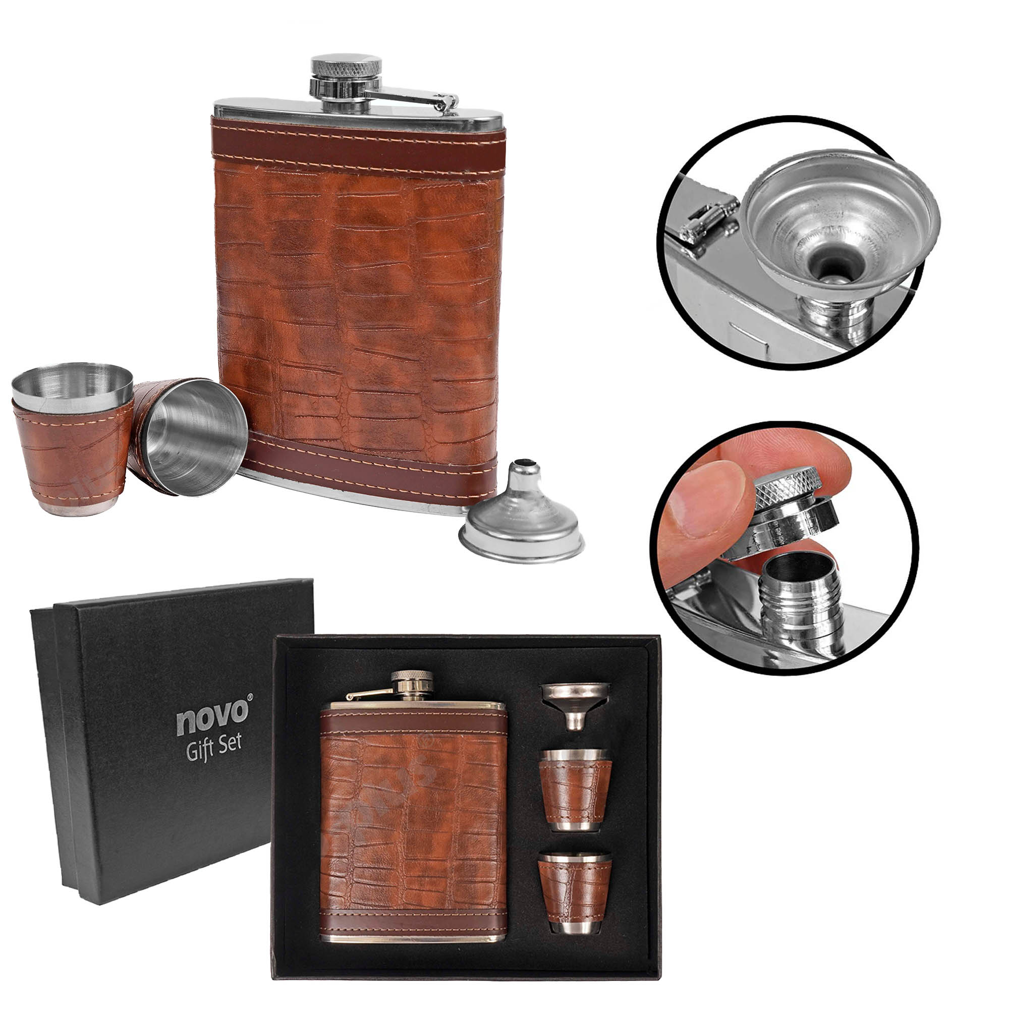 Wiskera  En Acero Inoxidable De 8 Oz